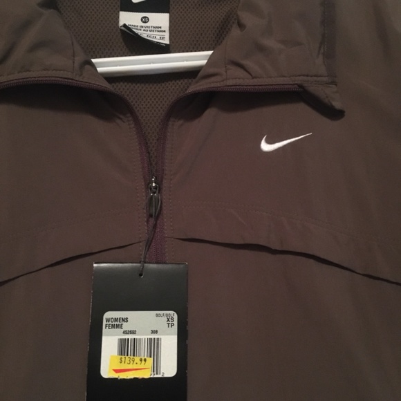 Nike women’s Golf XS jacket tour performance beige brown - Picture 2 of 3
